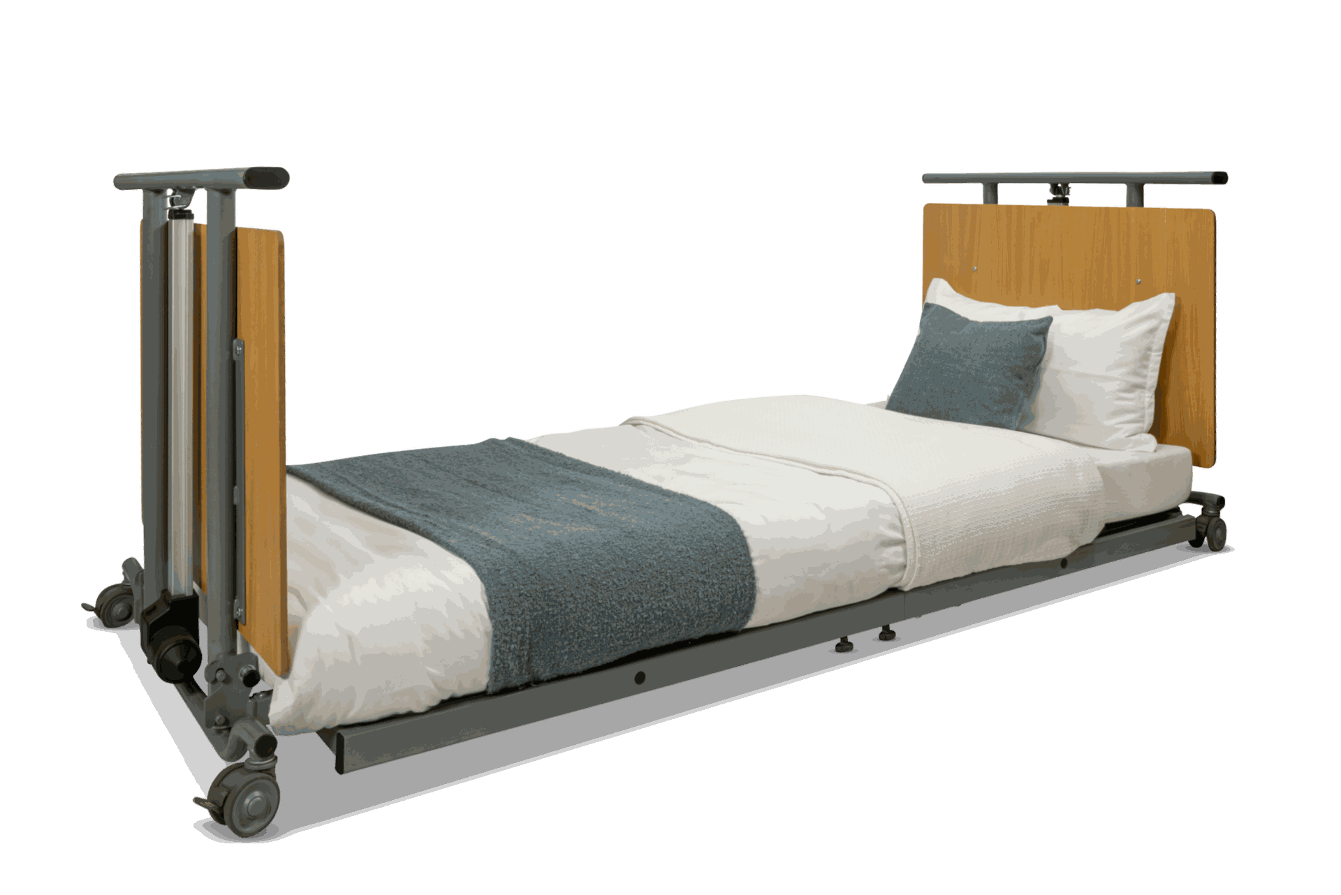 ultra low floor bed lowered